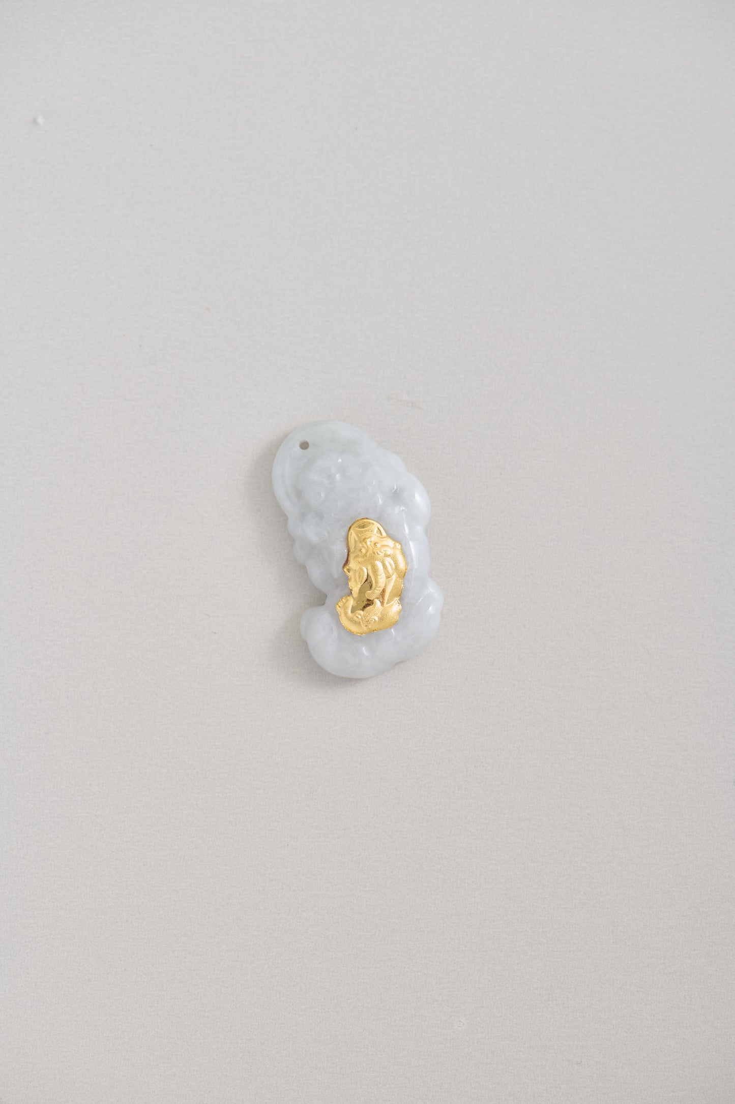 Golden Blessing – Jadeite Buddha Pendant with Free 14K Gold Adjustable Chain