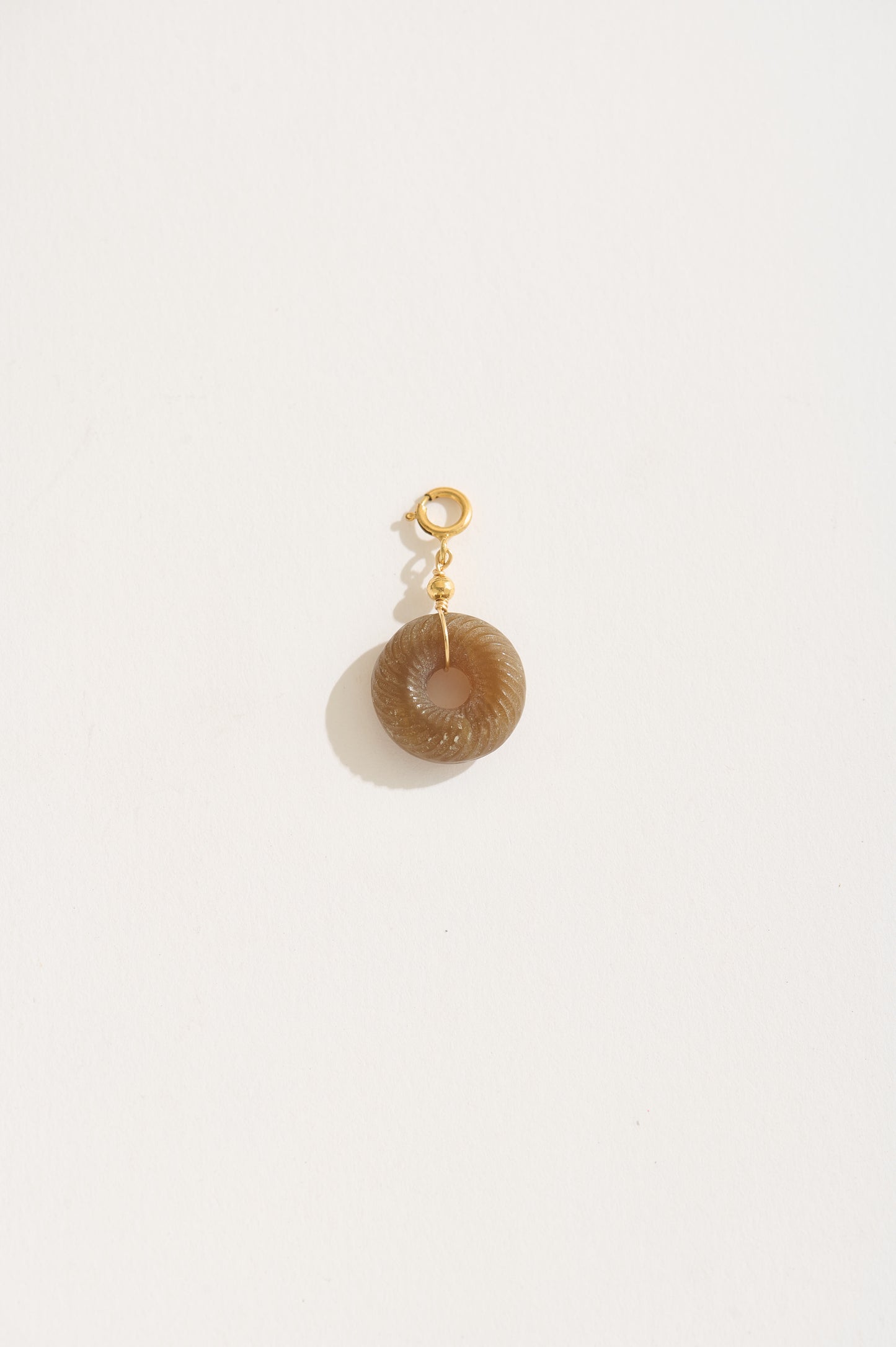 Circle of Peace – Hetian Jade Spiral Pendant with Free 14K Gold Adjustable Chain