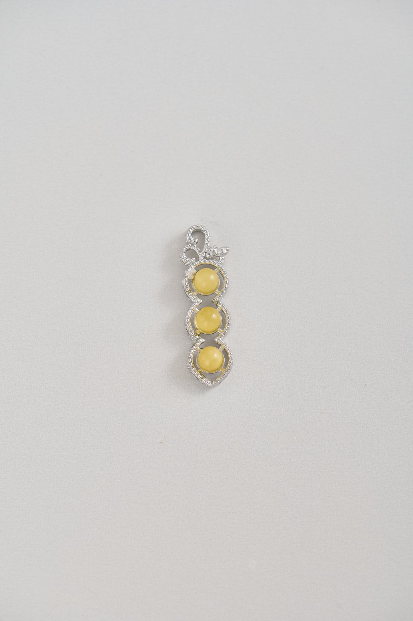 Golden Harmony – Natural Beeswax Pendant with Sterling Silver & Free 14K Gold Adjustable Chain