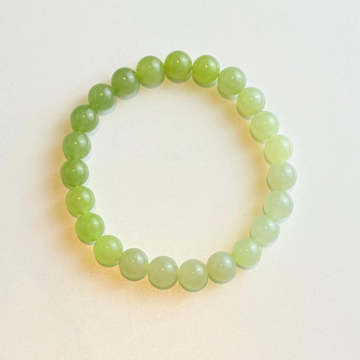 Empress Fortune – Hetian Jade Gradient Bracelet with Golden Rutilated Quartz & 14K Wealth Charm