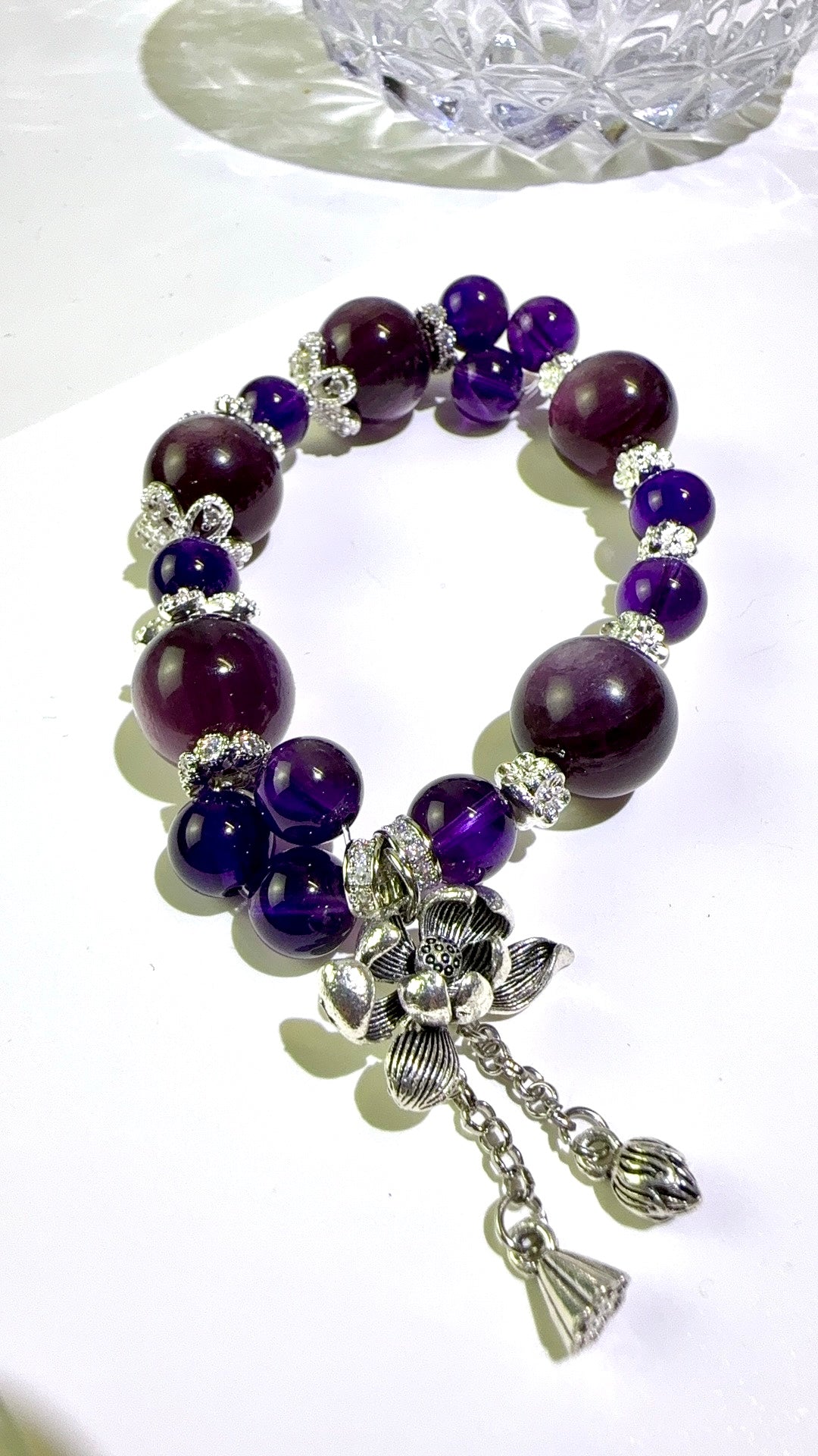 Bloom - Lepidolite and Amethyst