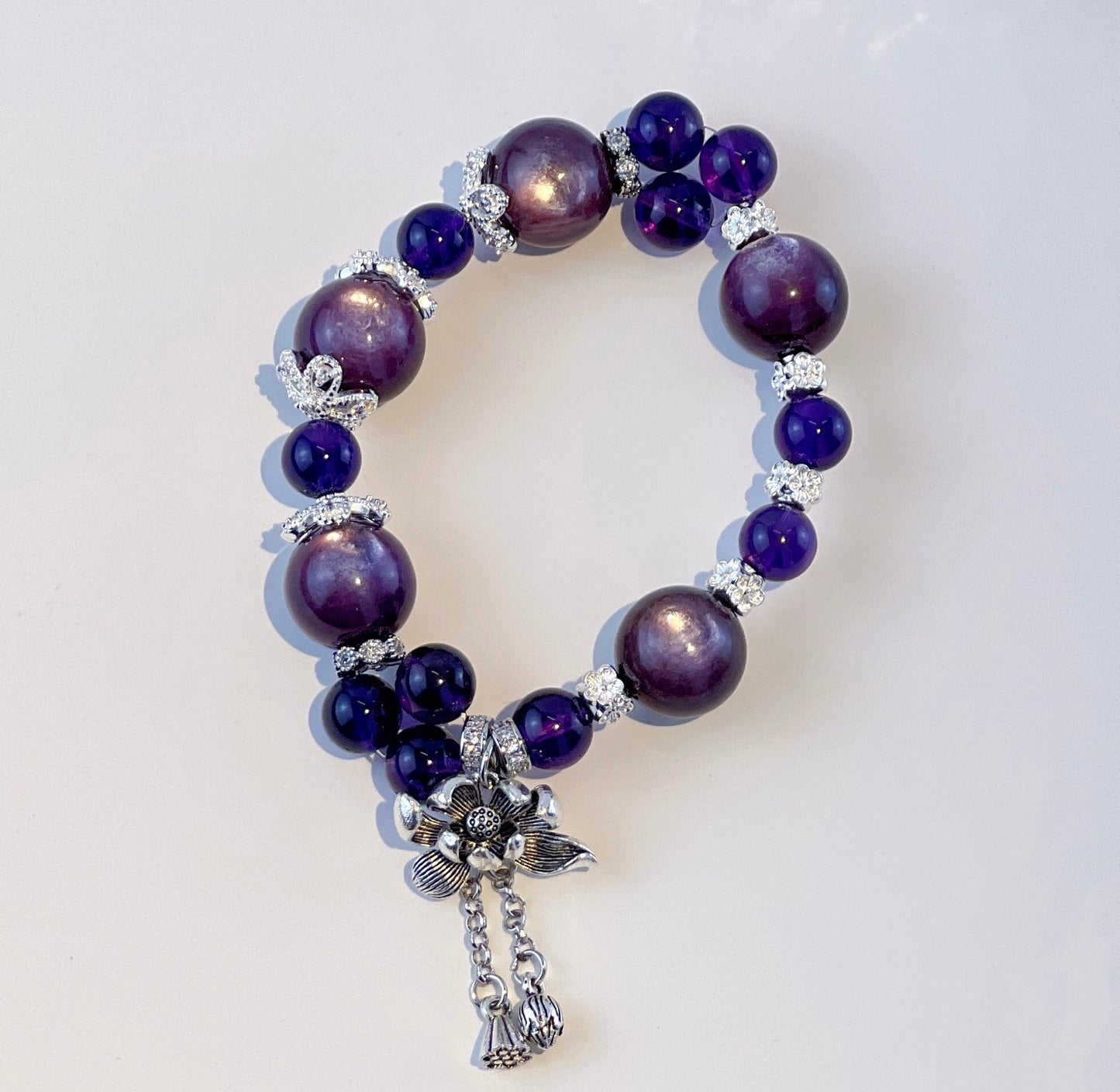Bloom - Lepidolite and Amethyst