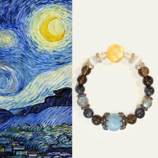 Starry Night Crystal Bracelet – Inspired by Van Gogh