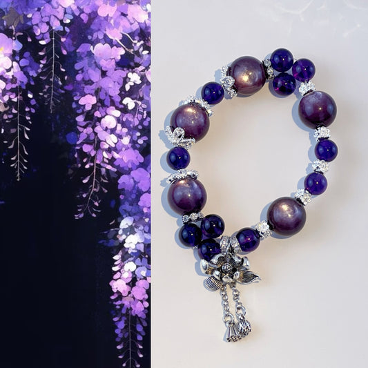 Bloom - Lepidolite and Amethyst