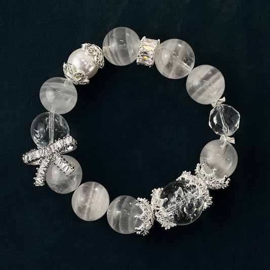 Winter - Snowflake Phantom Quartz, Himalayan White Quartz and White Azeztulite